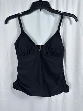 CECE Black Adjustable Strap Tankini Top XS